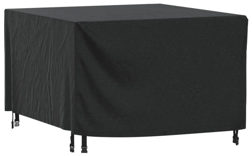 vidaXL Capa p/ mobiliário jardim 113x113x73 cm impermeável 420D preto