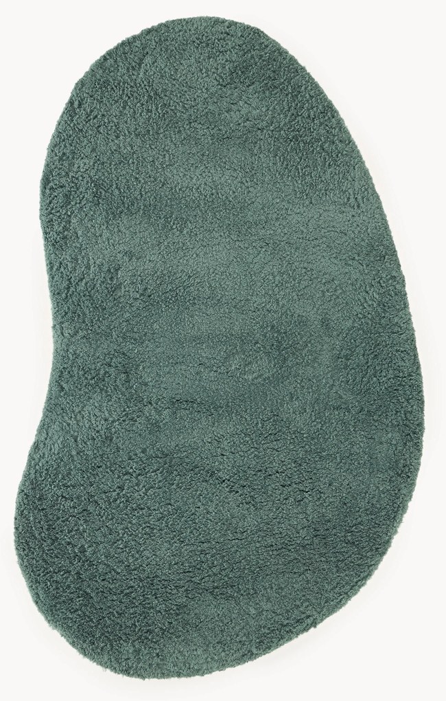 Tapete de pelo comprido com forma orgânica Tully