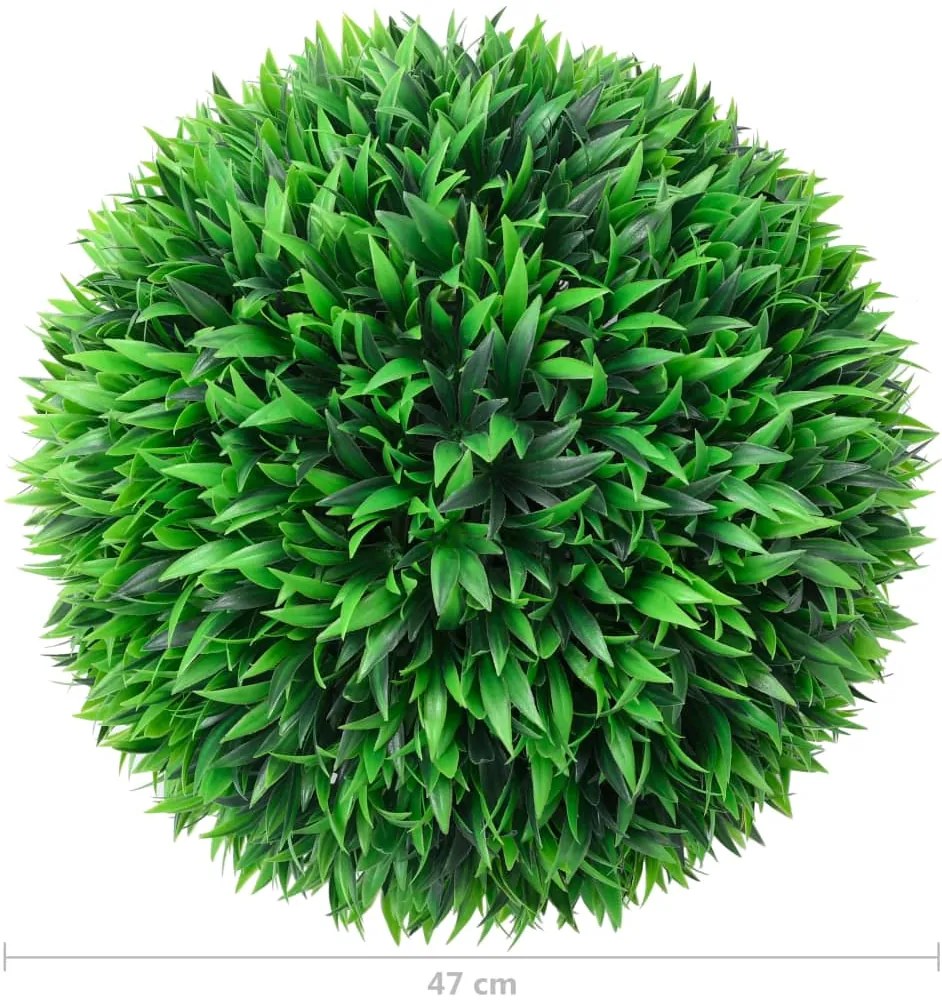 Bolas de buxos artificiais 2 pcs 47 cm
