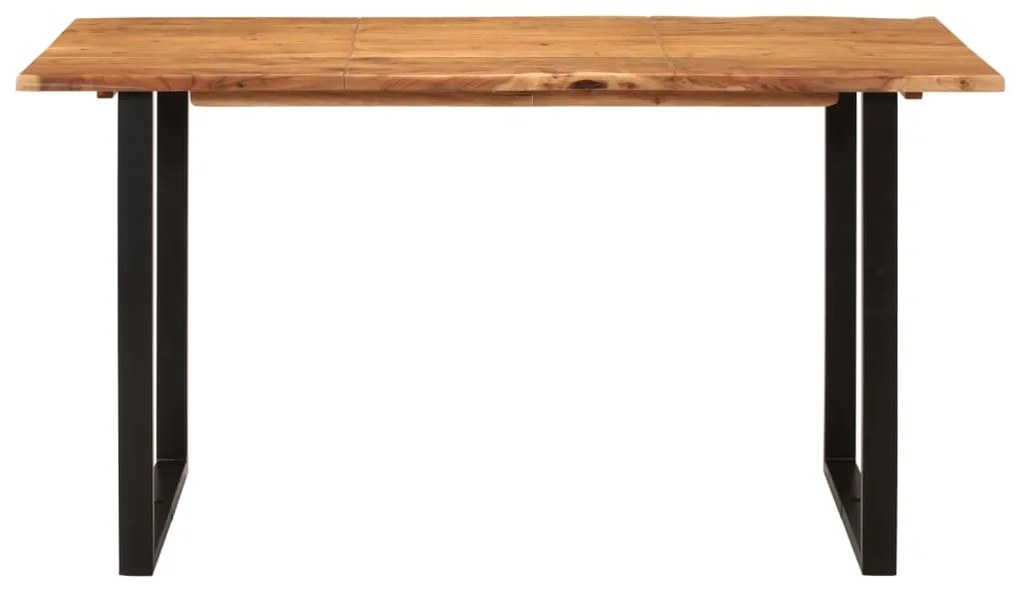 Mesa de jantar 140x70x76 cm madeira de acácia maciça