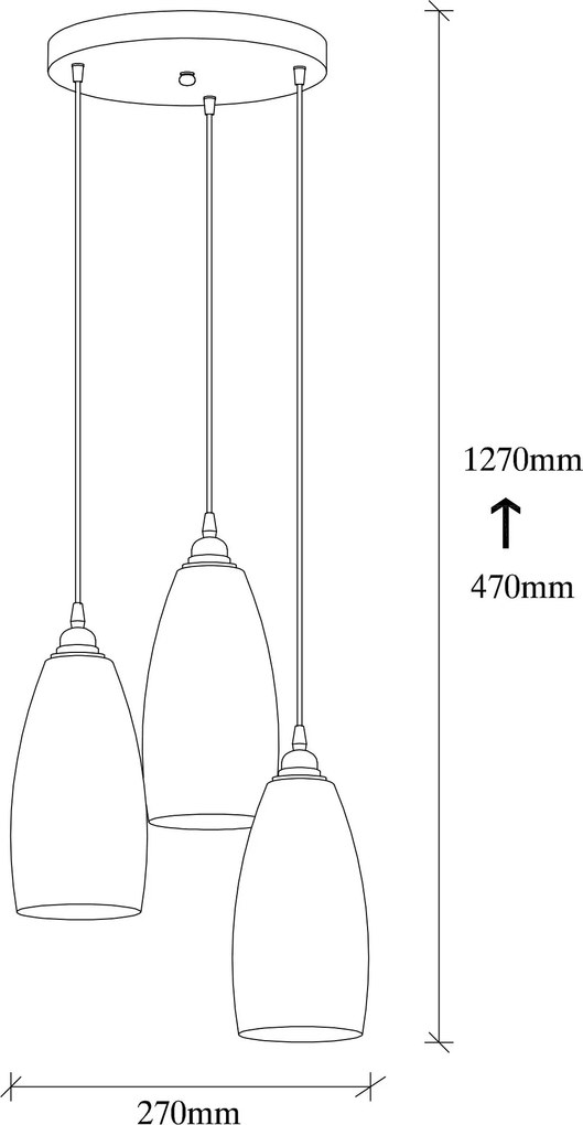 Candeeiro de Teto Smoked – Fumê – 37 x 37 cm