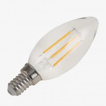 Lâmpada de Filamento LED E14 C35 6W Branco Cálido 2800K - Sklum