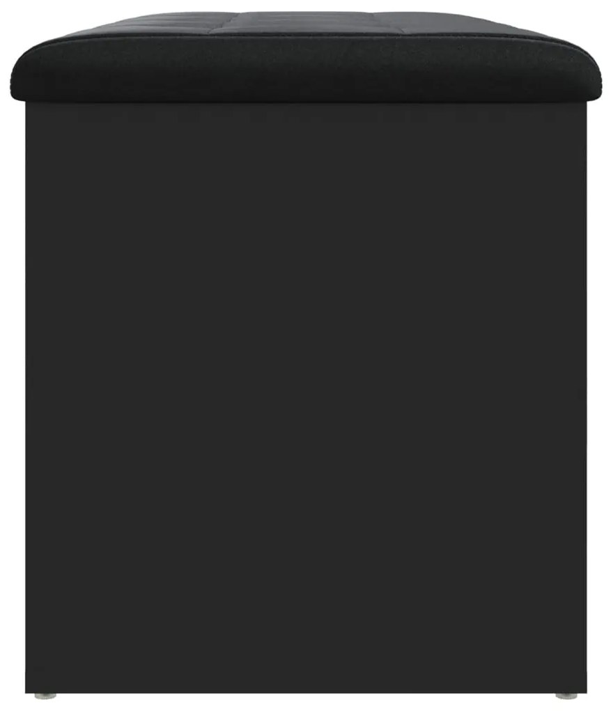 Banco de arrumação 82x42x45 cm derivados de madeira preto
