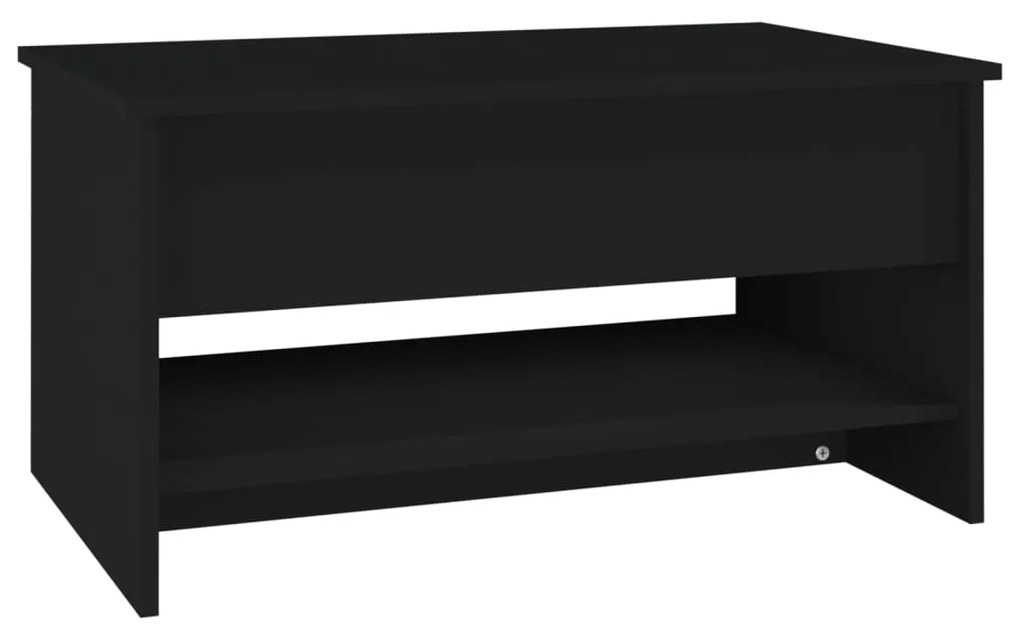 Mesa de centro 80x50x40 cm derivados de madeira preto
