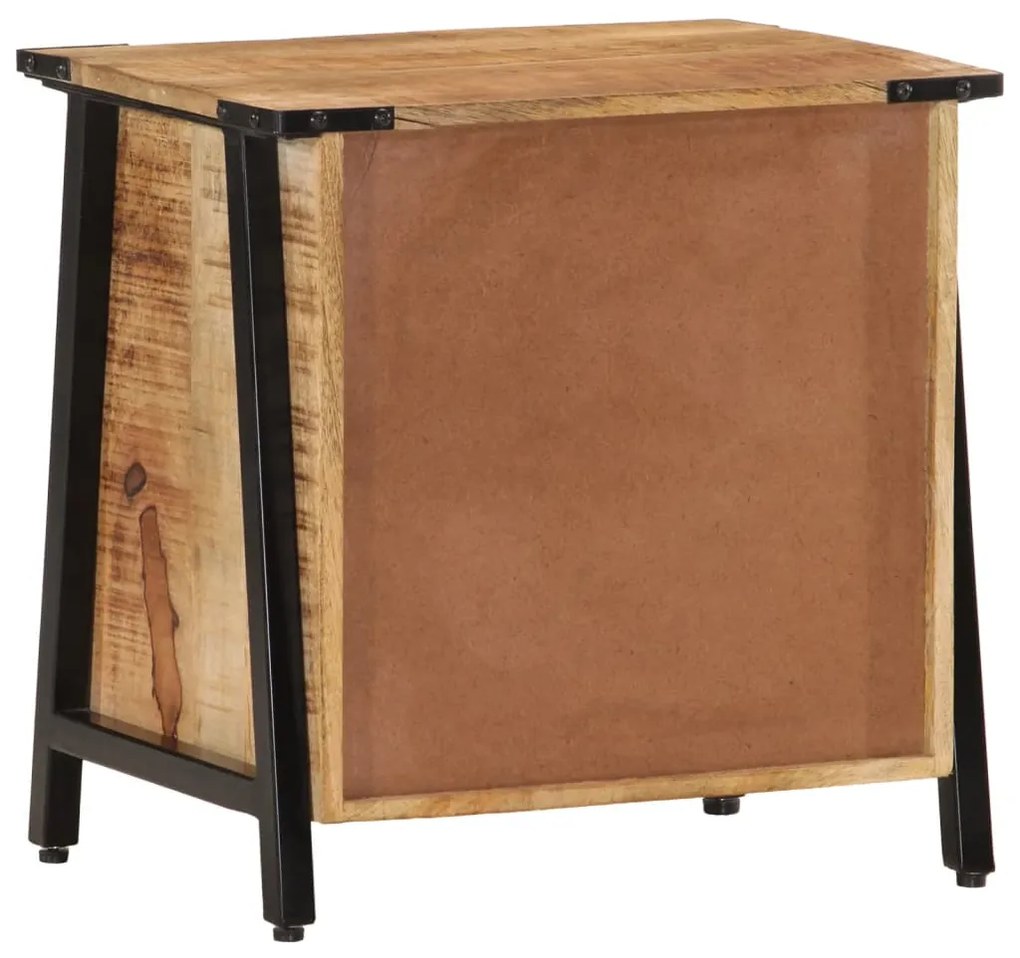 Mesa de cabeceira 40x30x42 cm madeira de mangueira maciça