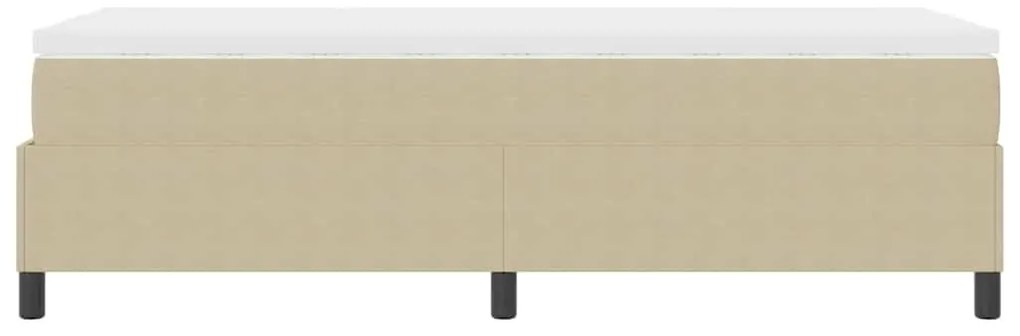 Cama box com colchão cinza verde claro, 80 x 200 cm, feita de tecido d