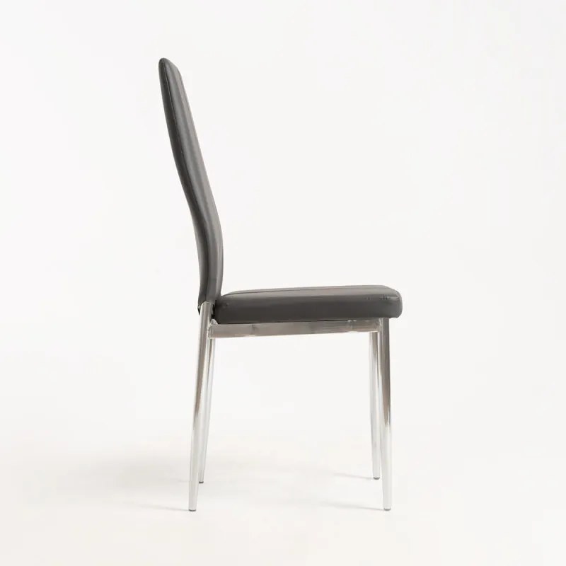 Cadeira Lonk Couro sintético - Cinza