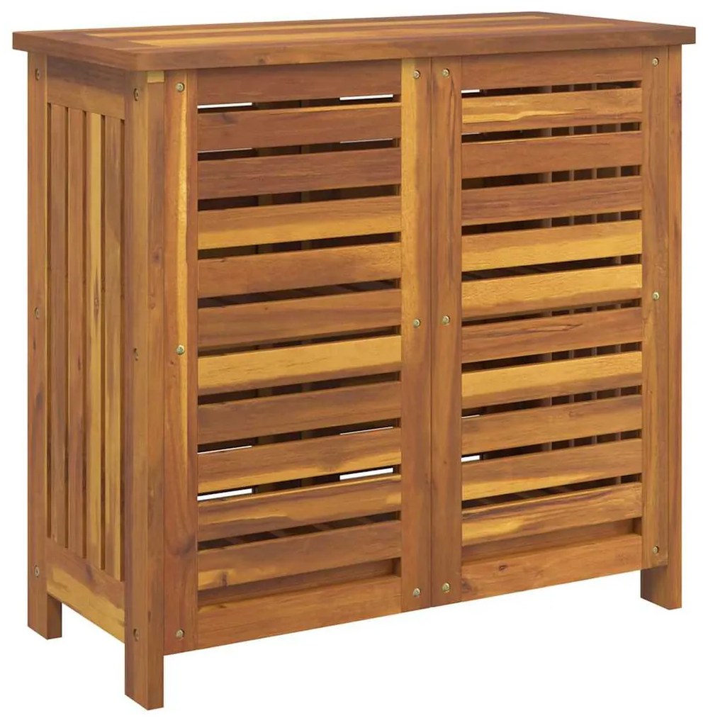 Armário de Jardim com armazenamento com porta Castanho 78 x 36.5 x 78c