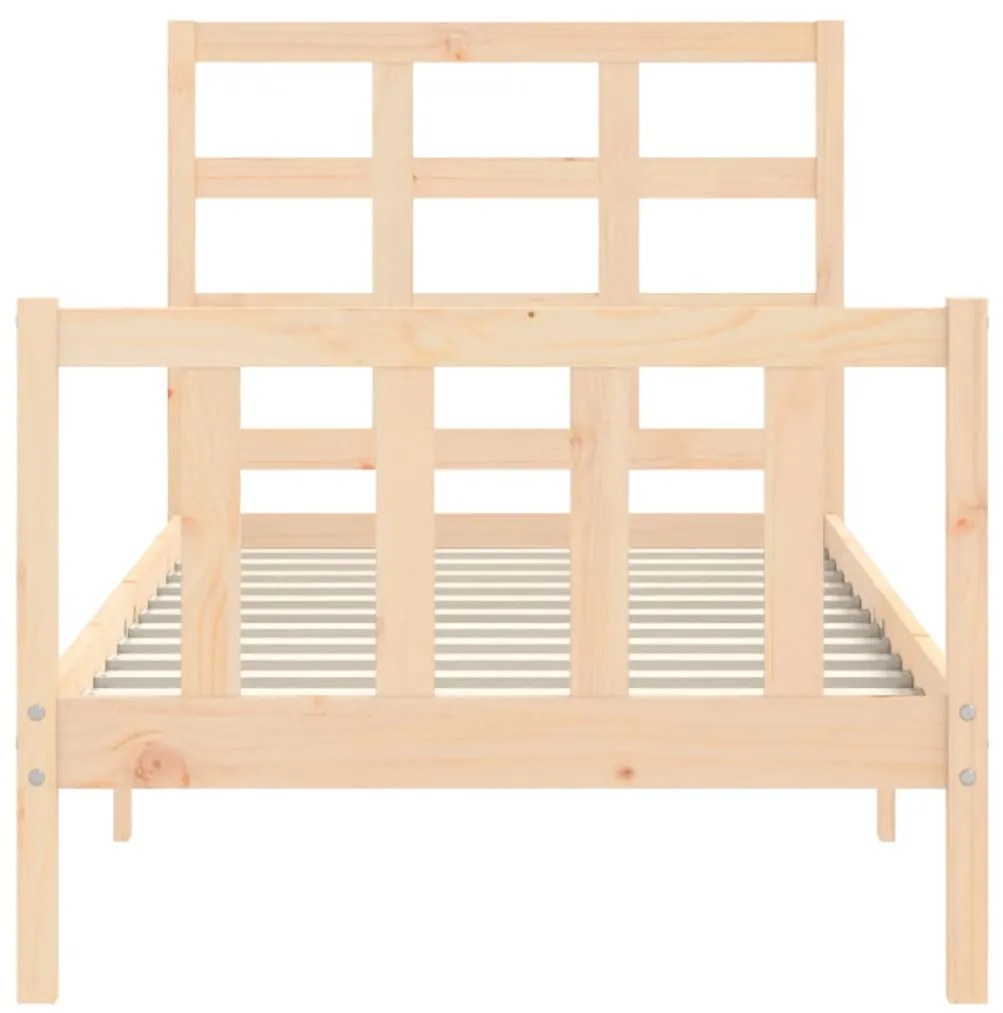Cama sem colchão 100x200 cm madeira de pinho maciça