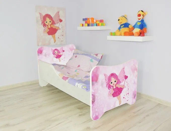 CAMA INFANTIL CRIANÇAS OFERTA COLCHÃO ESPUMA HAPPY KITTY – FADA 140x70 ROSA