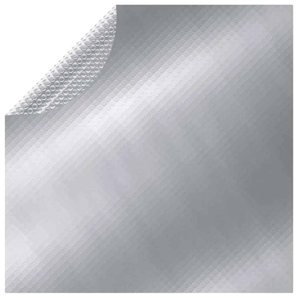 93089 vidaXL Cobertura para piscina 488 cm PE prateado