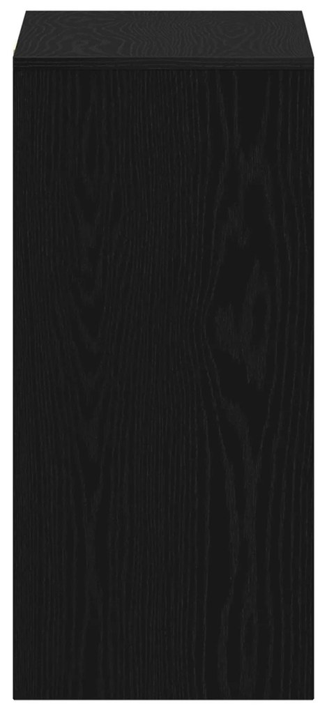 Escrivaninha vidaXL em madeira de carvalho preta 102,5x35x75 cm em mad