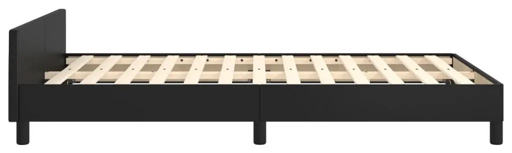 Estrutura de cama sem castanho colchão 120x190cm couro do falso