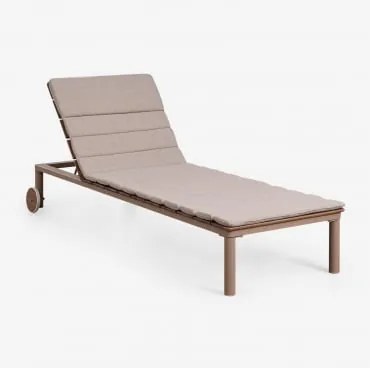 Pack De 2 Espreguiçadeiras Reclináveis Em Madeira De Acácia E Aço Sirka Moka Brown - Sklum