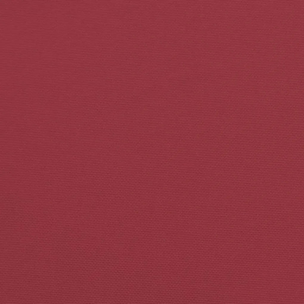 Almofadões para móveis de paletes 2 pcs tecido vermelho tinto