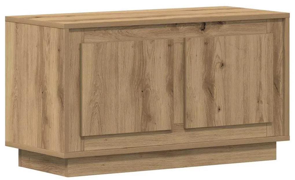 Estante de TV vidaXL Carvalho Artisan 80x35x45 cm Madeira de engenhari