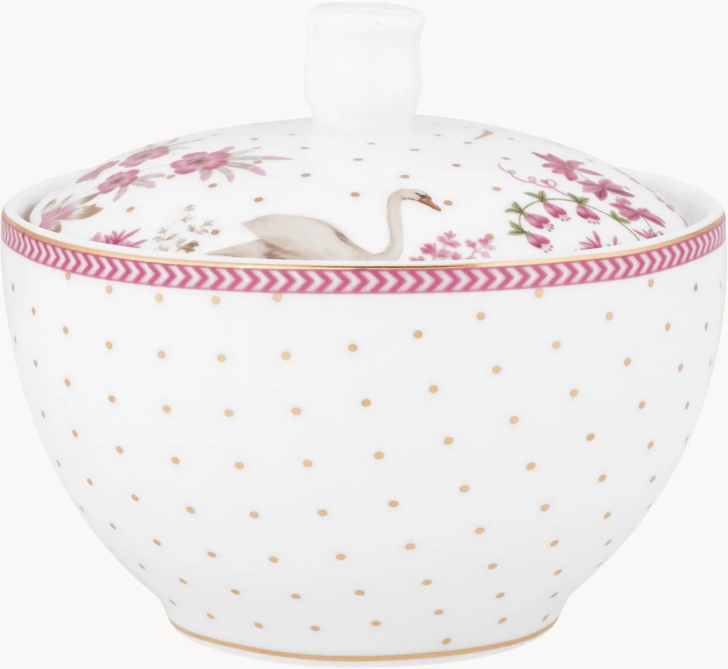 Açucareiro de porcelana Jolie Dots