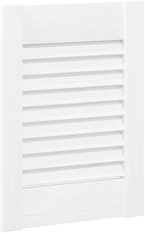 Portas de armário 4 pcs design de persiana 39,5x29,5 cm branco