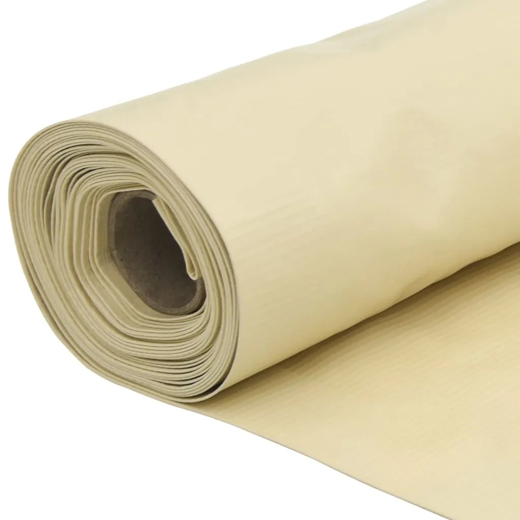 Tela de privacidade para varanda 400x120 cm PVC creme