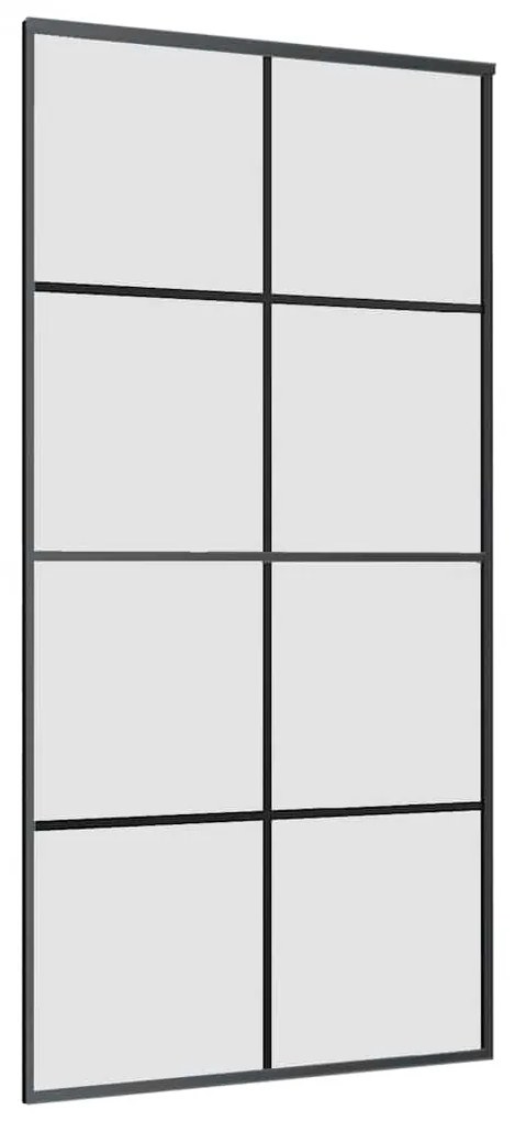 Porta desliz. c/ conj. ferragens 102,5x205cm vidro ESG preto