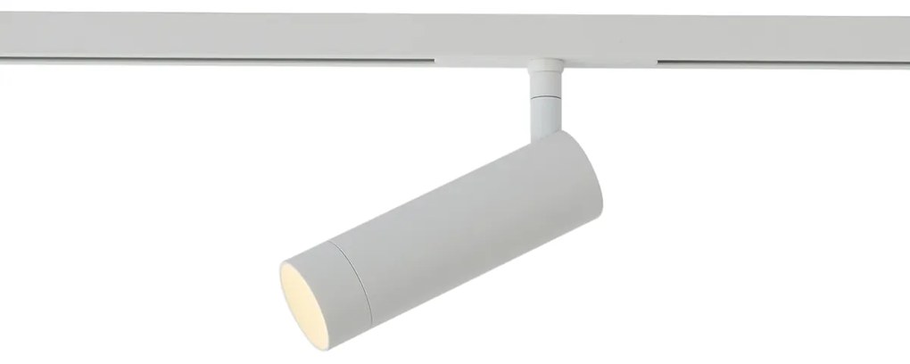 Foco moderno branco para sistema de calha monofásico GU10 35mm - Slimline Uzzy