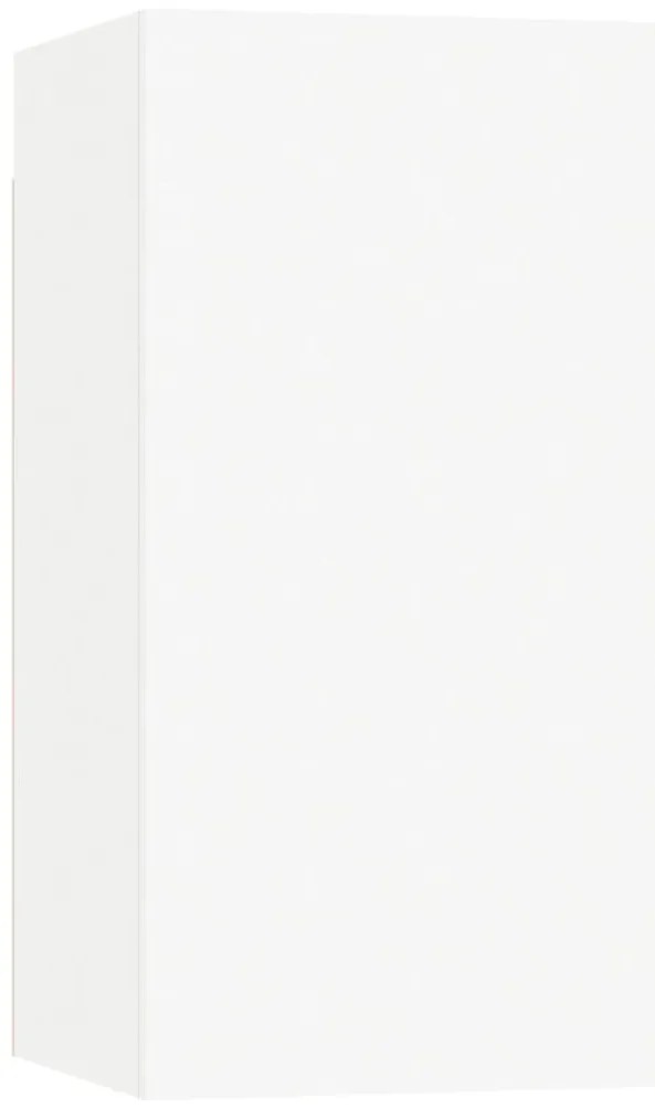 6 pcs conjunto de móveis de TV derivados de madeira branco