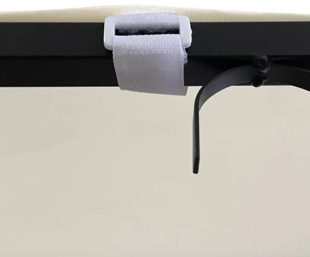 Toldo 2x2,3 m 180 g/m² tecido e aço cor creme