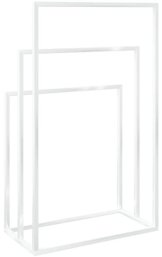 Toalheiro de pé 48x24x79 cm ferro branco