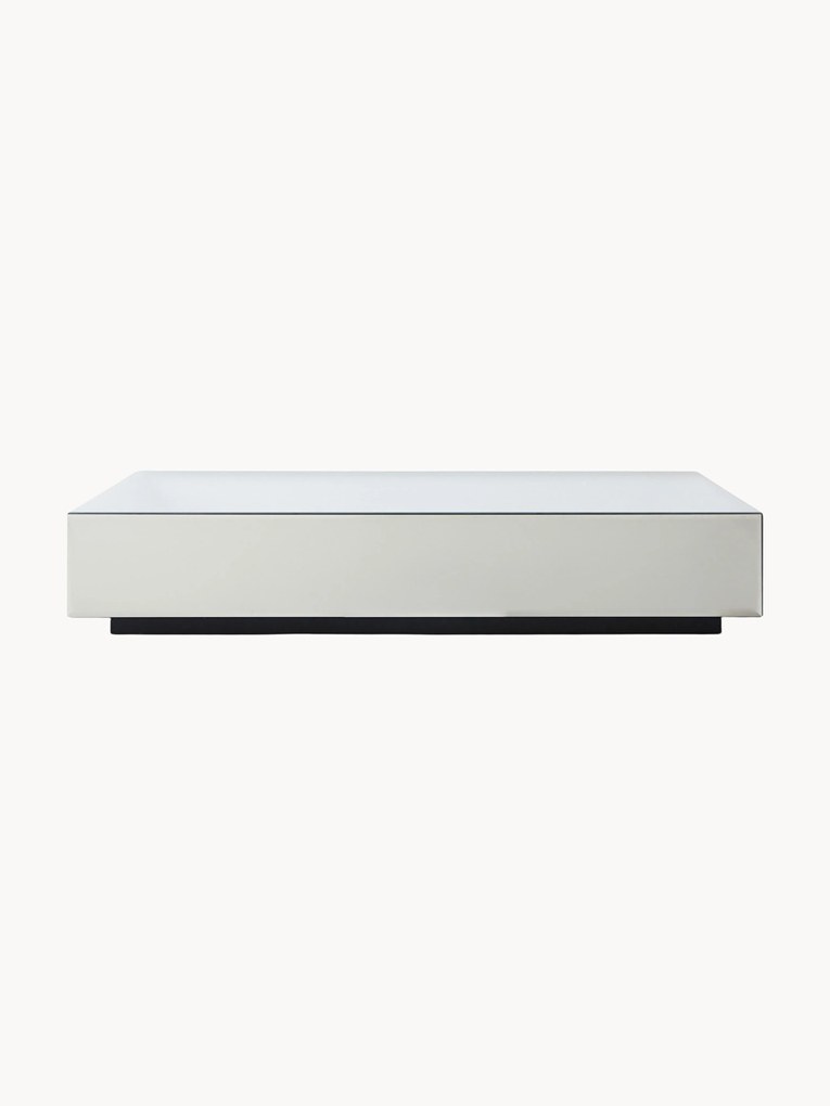 Mesa de centro de vidro espelhado artesanal Mirror, L 120 cm