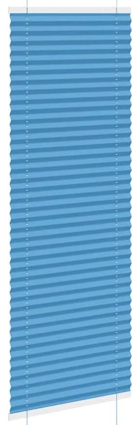 Azul Plissada Cega 45x100 cm Largura Tecido 44,4 cm Poliéster