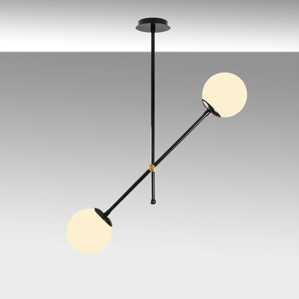 Chandelier Best – Preto e Branco – 80 x 15 cm