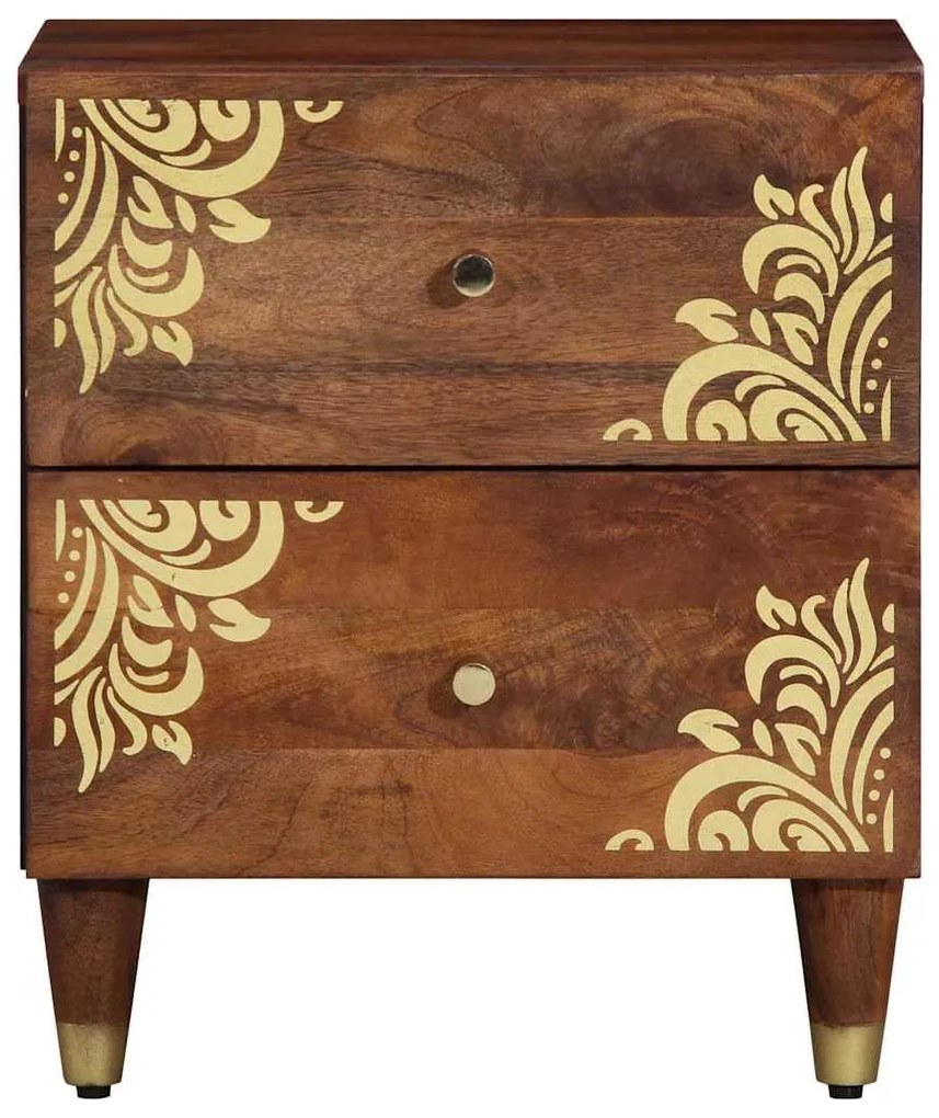 Cômodas de cabeceira 2 pcs 40x33,5x46 cm Madeira de Mangueira