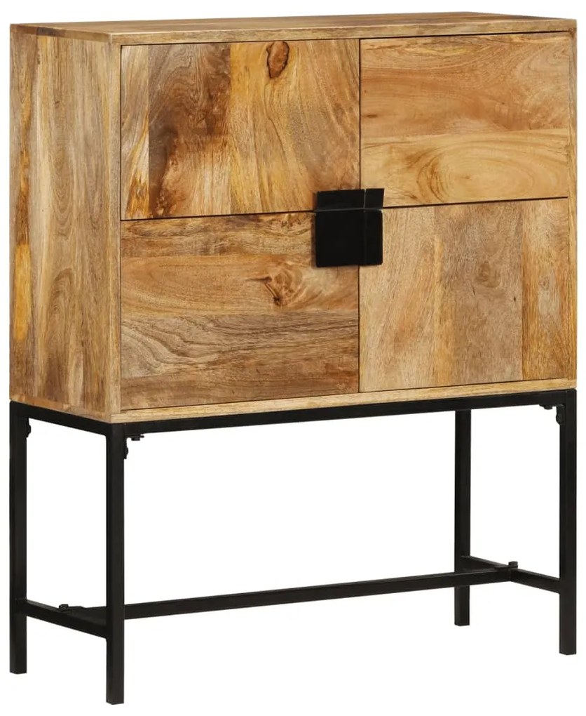 Armário alto 80x30x95 cm madeira de mangueira áspera maciça