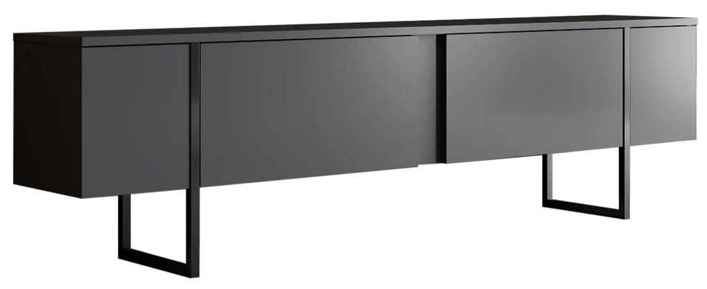 Móvel TV Luxe – Antracite Preto – 180 cm x 30 cm x 50 cm