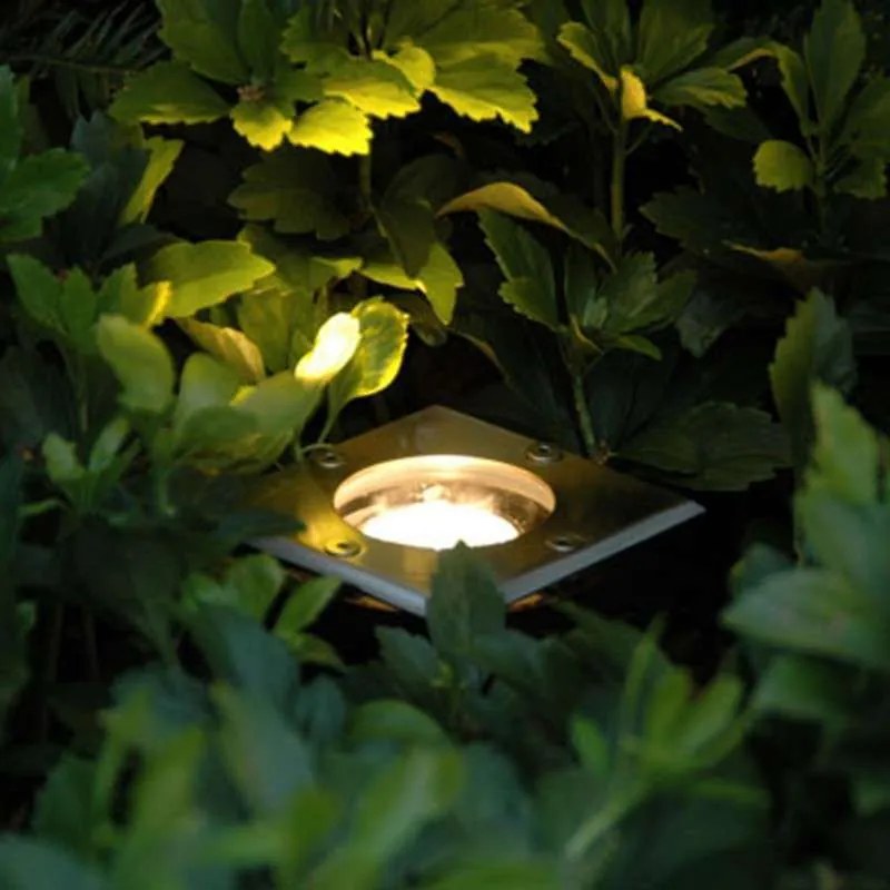 Foco de chão em aço 10,5 cm IP65 - Basic Square