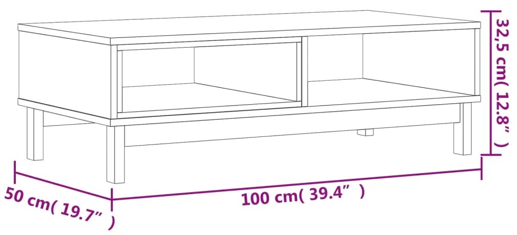 Mesa de Centro Flame - Design Moderno