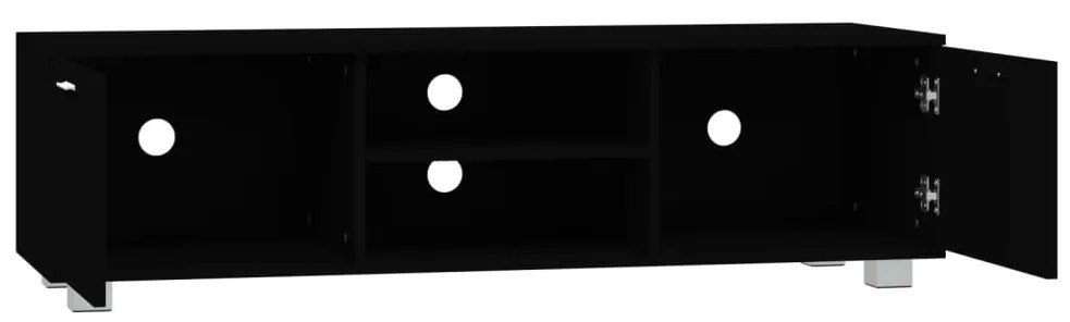 Móvel de TV 140x40,5x35 cm derivados de madeira preto