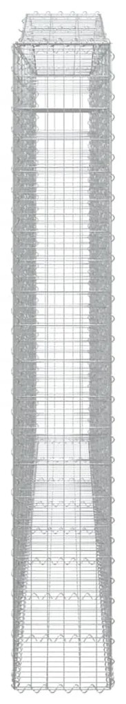 Cestos gabião arqueados 2pcs 400x30x200/220cm ferro galvanizado