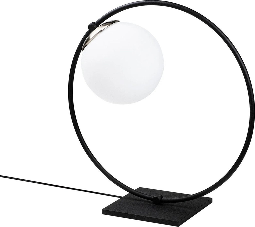 ****
Conjunto de Candeeiro de Teto e Mesa Dolunay – Preto e Branco –