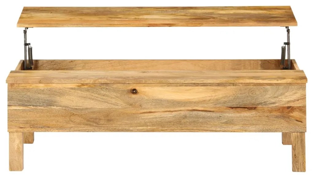 Mesa de centro madeira de mangueira maciça 110x55x35 cm