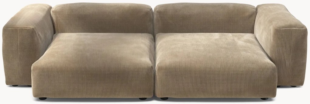 Sofá modular em bombazina Vetsak (3 lugares)