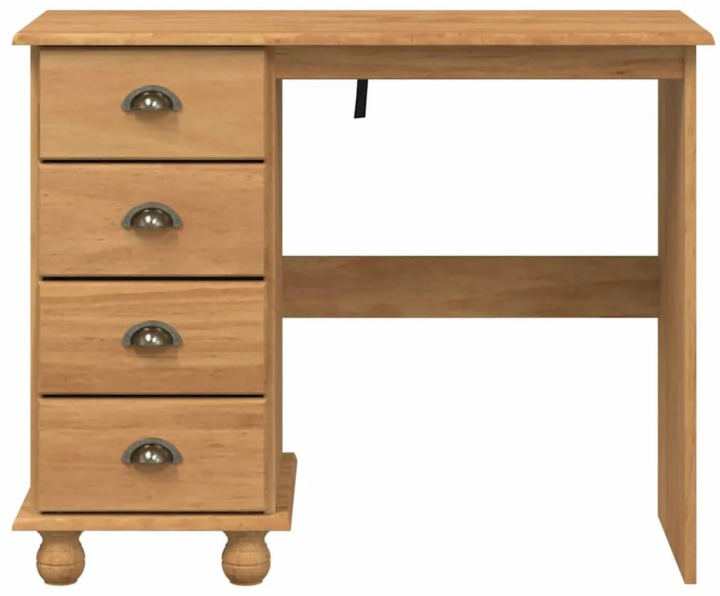 Mesa 'ASKIM'com Gavetas 95x40x75 cm Madeira Maciça de Pinus
