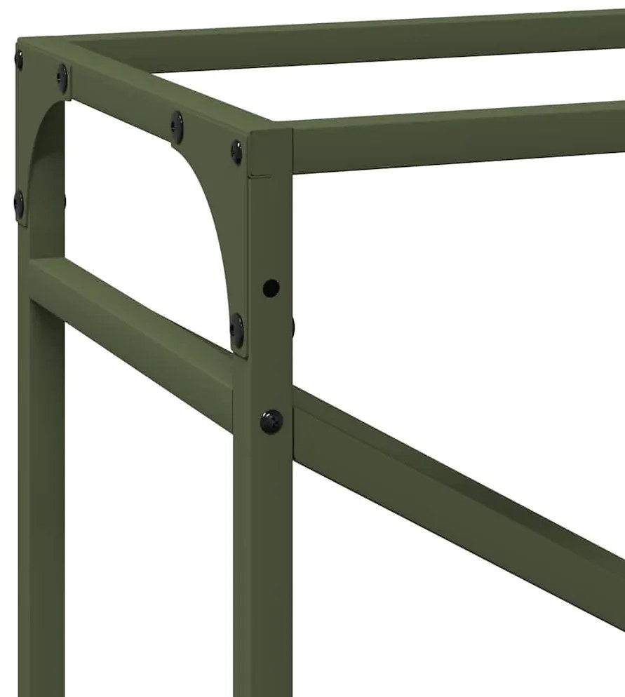 Suporte para lenha aço laminado a frio verde azeitona