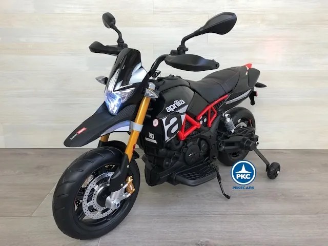 Moto criança eletrica Aprilia Dorsoduro 900 12V Preta