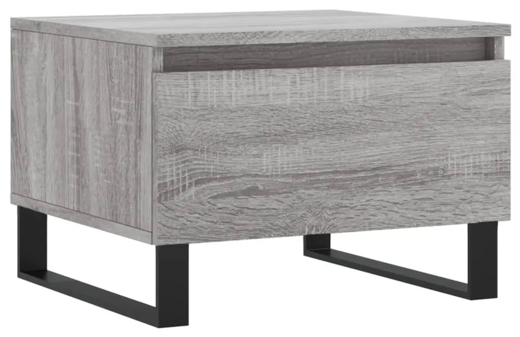 Mesas de centro 2 pcs 50x46x35cm deriv. madeira cinzento sonoma