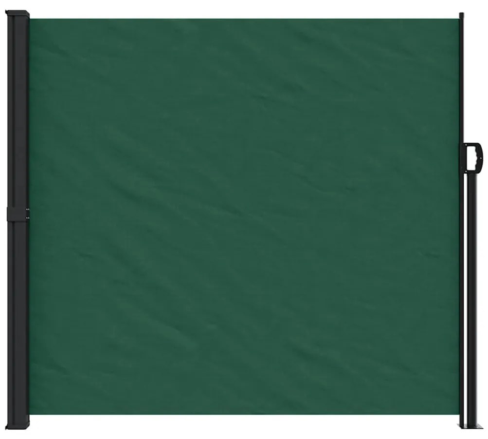 Toldo lateral retrátil 180x300 cm verde-escuro