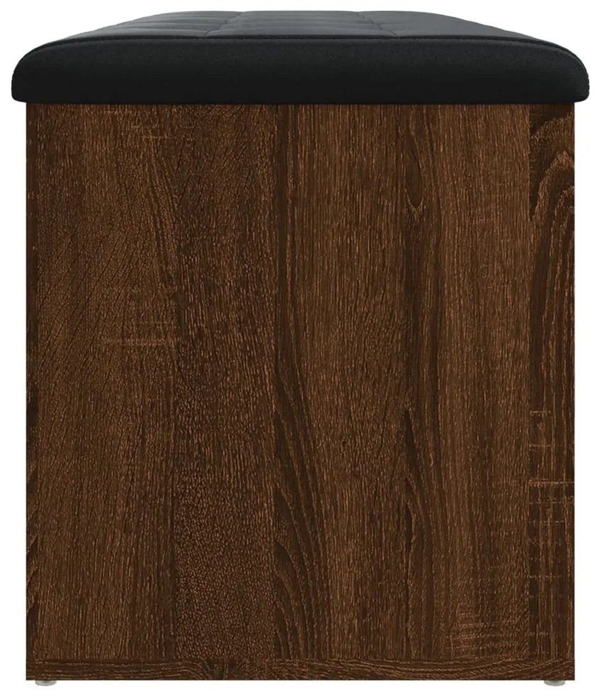 Banco arrumação 102x42x45cm derivados madeira carvalho castanho