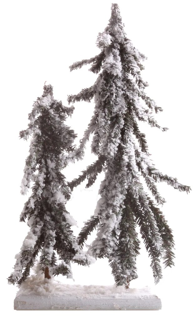 Base Com Pinheiros Neve 38CM