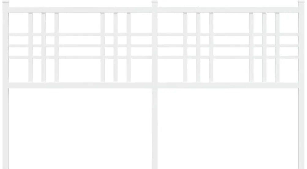 Cabeceira de cama 160 cm metal branco