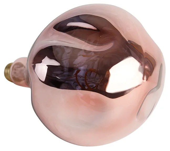 Lâmpada LED regulável E27 A165 rosa 6W 80lm 1800K